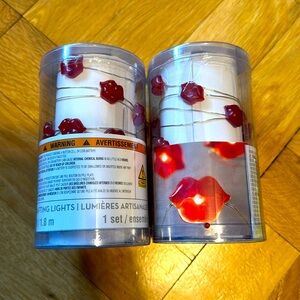 NWT - Bundle of 2 Red Lips Crafting Lights Set - total of 12ft